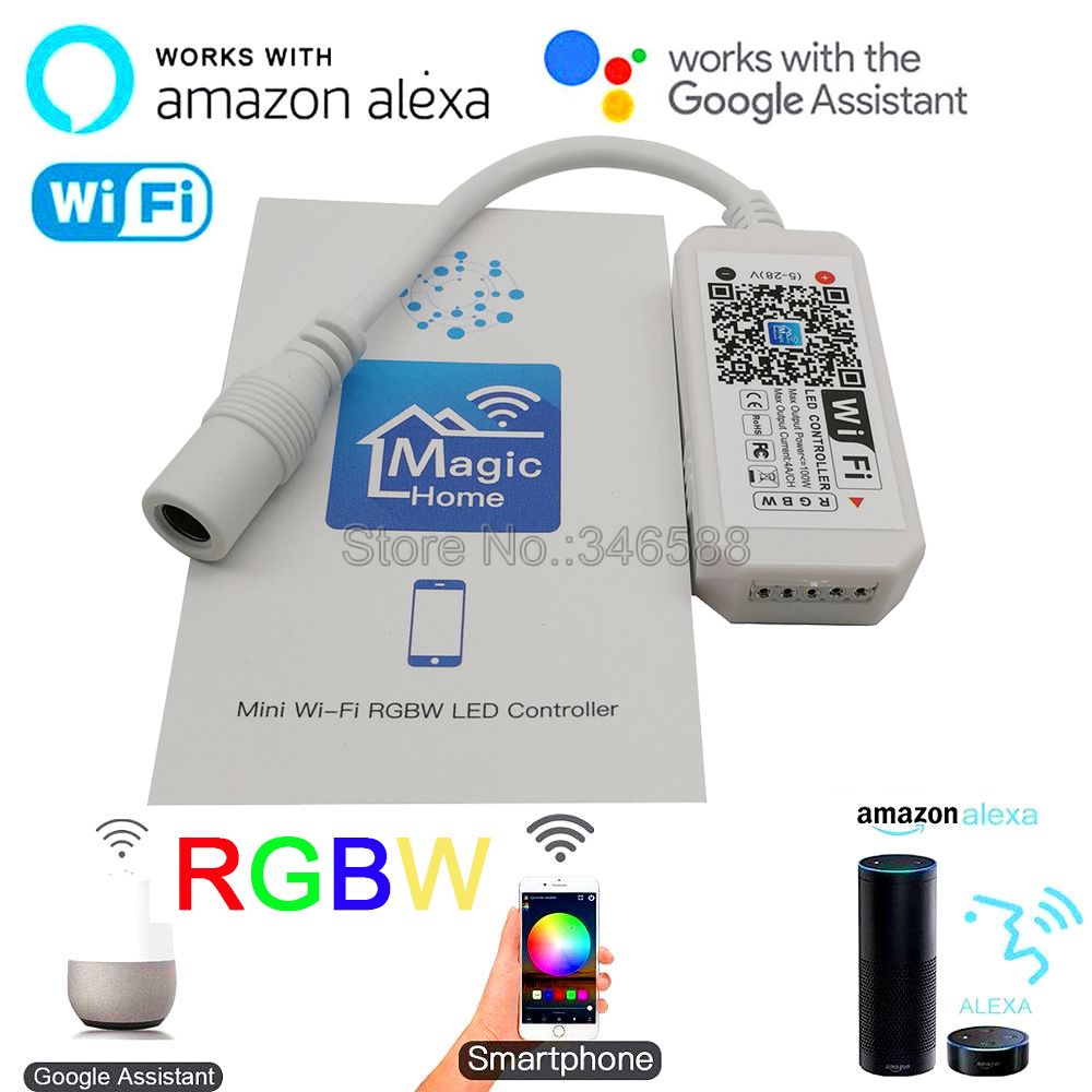 Smart Garden Light Controller - Magic Home Mini Wifi RGBW Controller