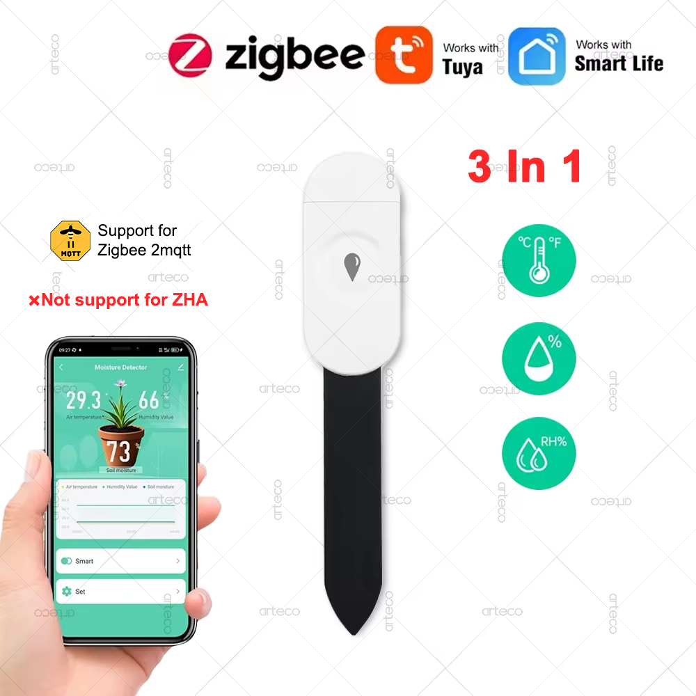 Smart Garden Moisture Sensor - Tuya Zigbee Rilevatore di umidità di