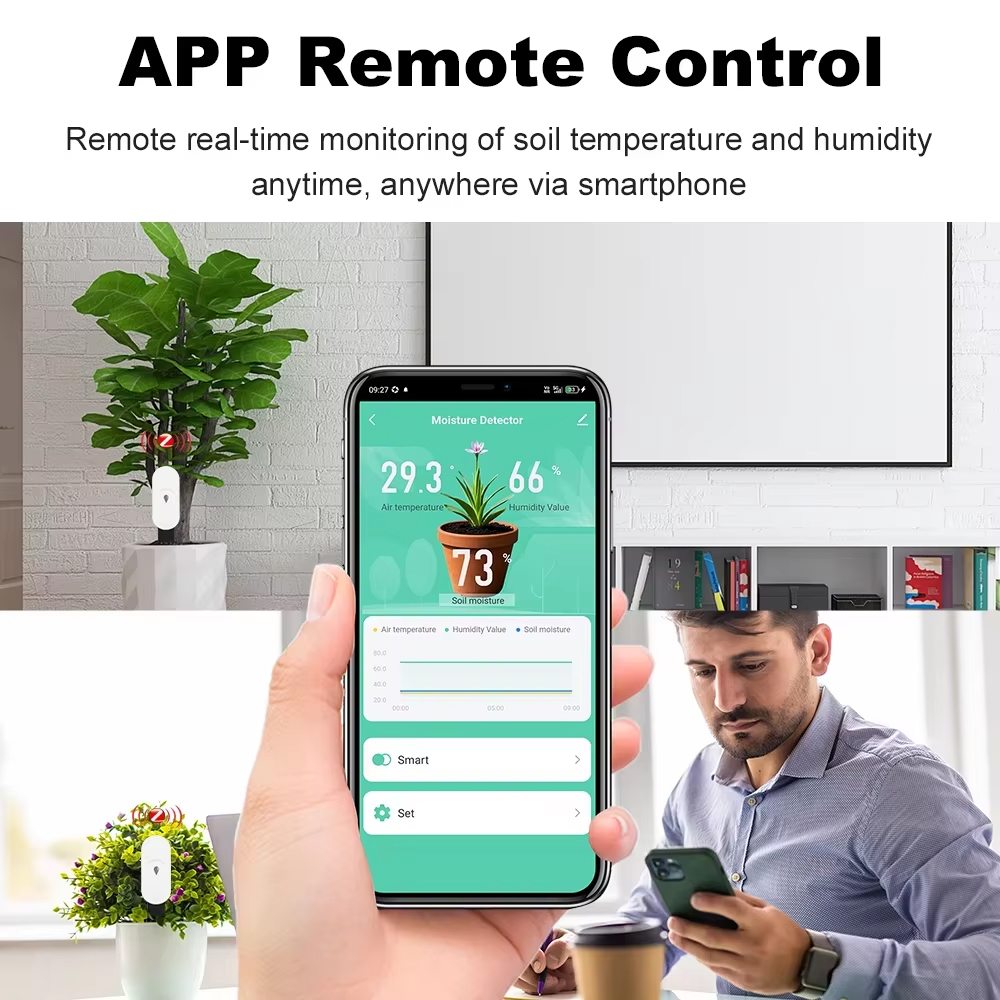 Tuya Zigbee 3.0 Tester di umid - Smart Garden Moisture Sensor recensione e prezzo