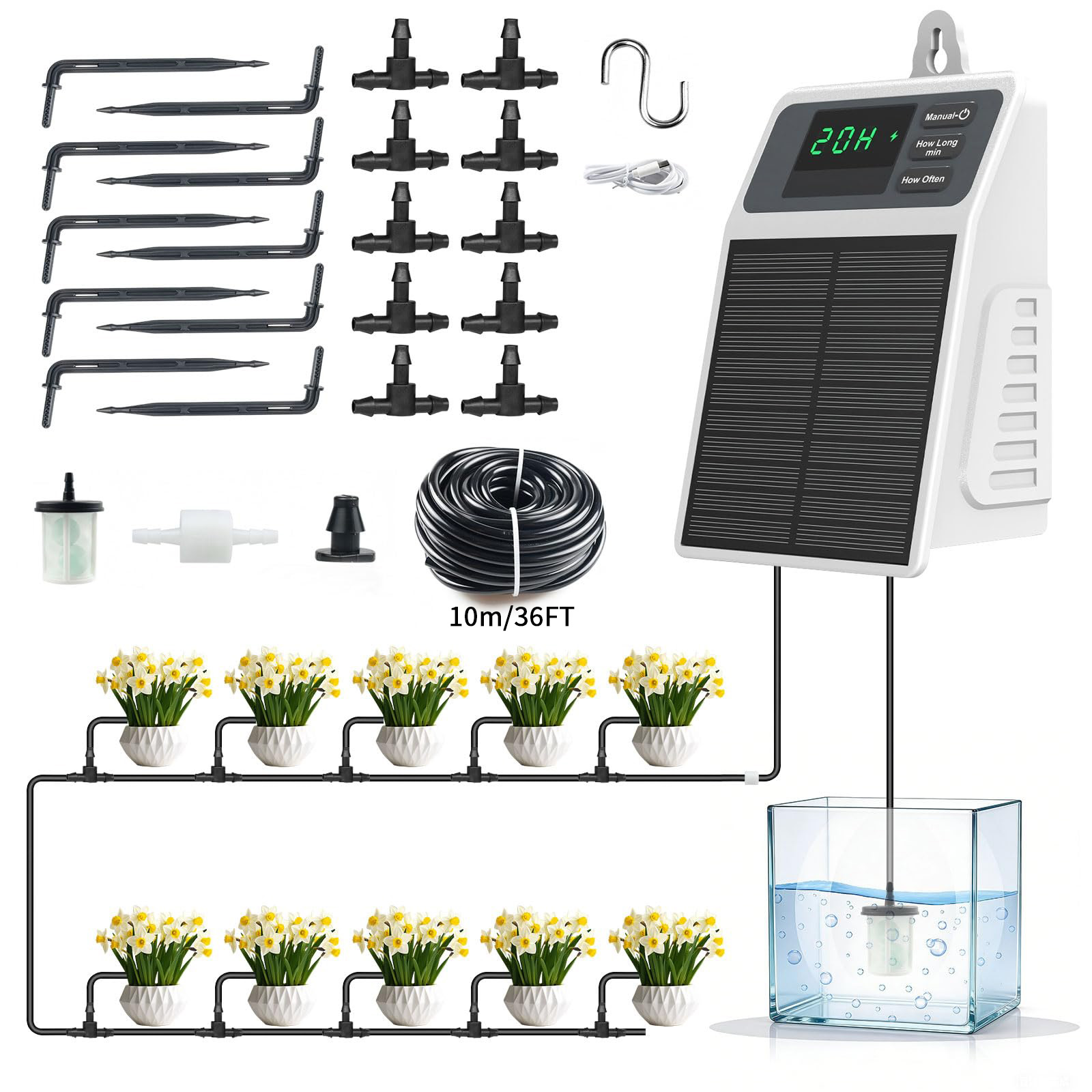 Sistema di irrigazione solare  - Yoocaa Smart Garden recensione e prezzo
